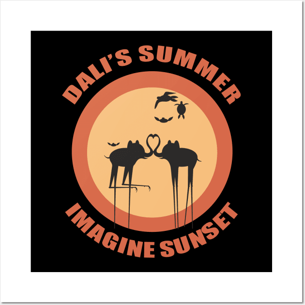 Dali's summer. Imagine sunset (color) Wall Art by aceofspace